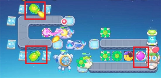 《保卫萝卜4》太空穿越第二关满星攻略