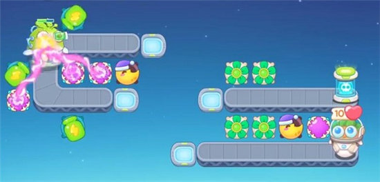 《保卫萝卜4》太空穿越第二关满星攻略