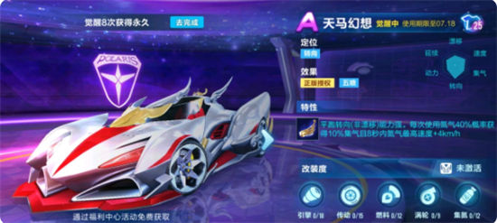 QQ飞车手游天马幻想怎么样