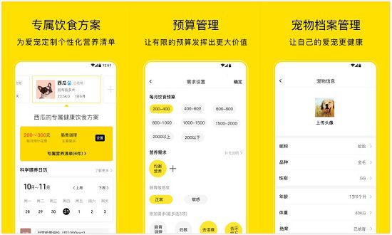 小绒宠物app：一款为宠物制定饮食方案的软件